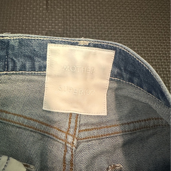 MOTHER Distressed High Waisted Rider Ankle Superior 27 Medium Wash - Picture 5 of 5